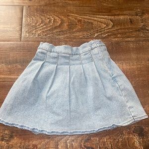 Girls Denim Skater Skort